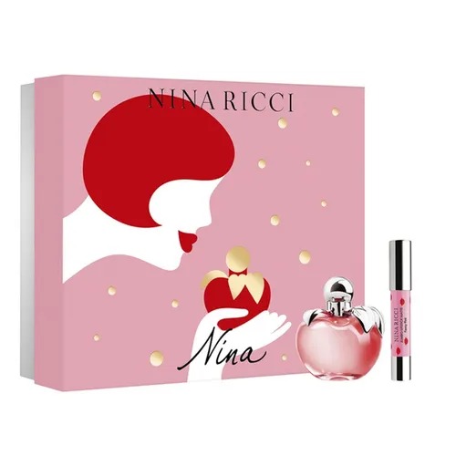 Nina Ricci Nina Gift Set for Women – EDT 50ml + Fancy Pink Jumbo Lipstick Matte