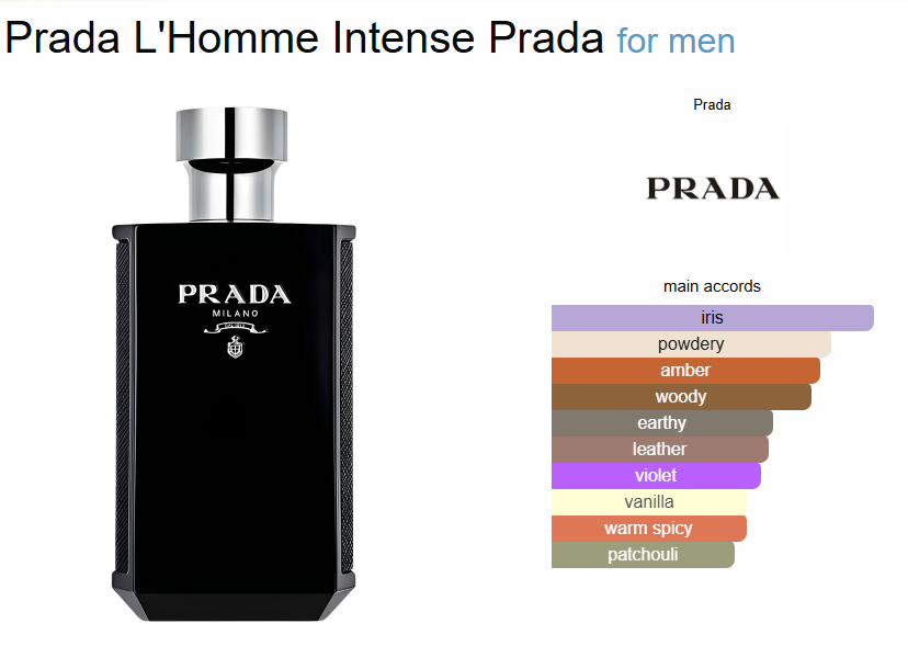 Prada L’Homme Intense Eau de Parfum – 100ml - Image 2